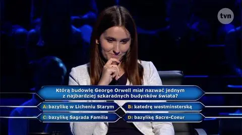 Pytanie w "Milionerach" o jeden z najbardziej szkaradnych budynków świata według Orwella