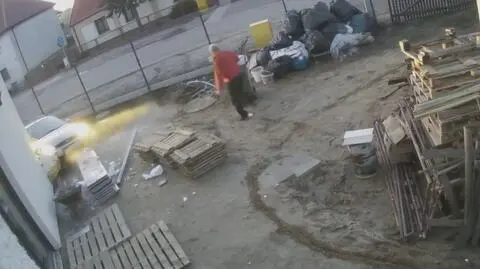 Auto wylądowało na działce