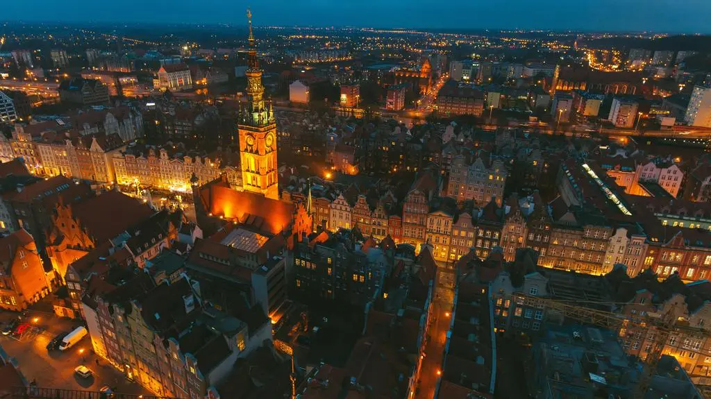 Gdańsk w nocy