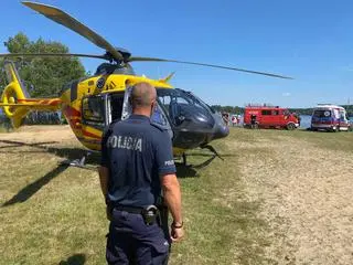 Do tragedii doszło na jeziorze Nakło-Chechło pod Tarnowskimi Górami (woj. śląskie)