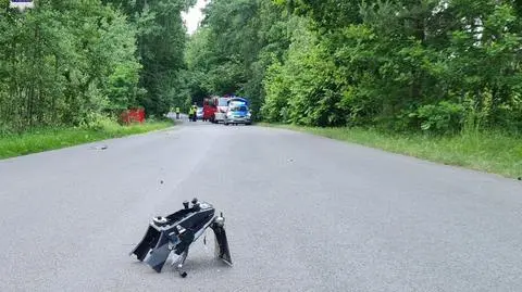 Stracił panowanie nad motocyklem i się przewrócił. Zginął na miejscu