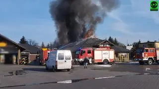 Pożar sklepu w Gorlicach