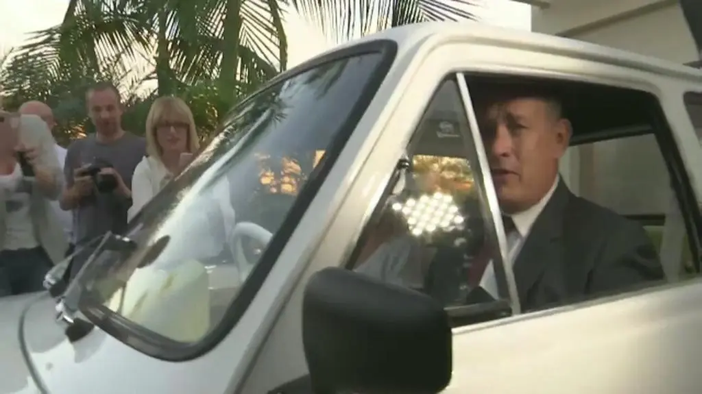 Tom Hanks wyruszył na pierwszą przejażdżkę maluchem