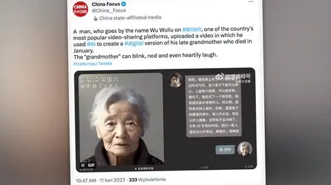 "Ożywił" zmarłą babcię z pomocą chata  GPT. Oto co mu powiedziała