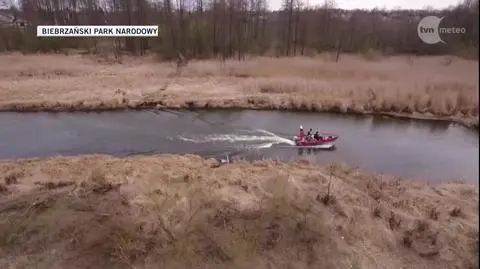 Poar w Biebrzaskim Parku Narodowym wida z kosmosu