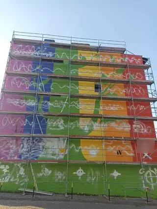 Ktoś zniszczył mural. Policja szuka sprawców