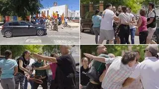 Bijatyka podczas spotkania wyborczego koło Sewilli