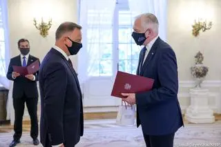 Jarosław Gowin otrzymał dymisję z rąk prezydenta Andrzeja Dudy