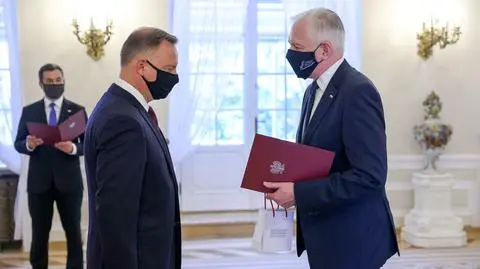 Jarosław Gowin otrzymał dymisję z rąk prezydenta Andrzeja Dudy