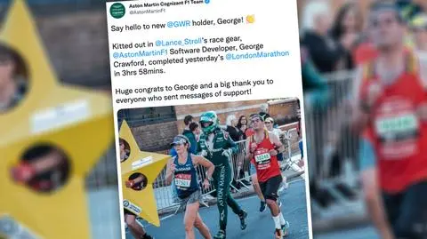Przebiegł maraton w stroju kierowcy Formuły 1. Trafił do Księgi Rekordów Guinessa