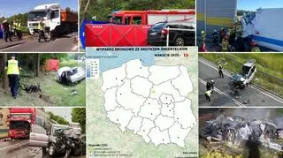 Przepis na tragedię - słońce, sucha droga i mniejszy ruch. Policja pokazuje mapę śmierci