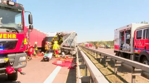Wypadek polskiego autokaru w Niemczech. Sześć osób ciężko rannych