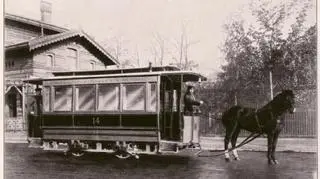 Tramwaj konny z początku XX wieku