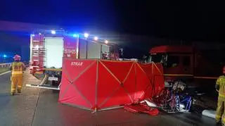 Wypadek na Autostradzie A1. Nie żyje jedna osoba
