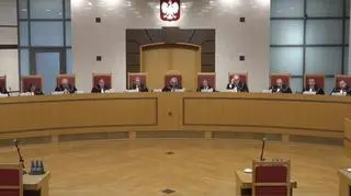 The Constitutional Tribunal justices during court session