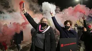Marta Lempart i Monika Falej w Elblągu