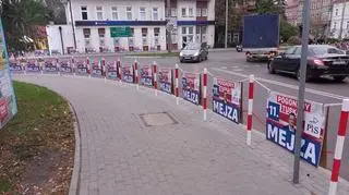 Plakaty Łukasza Mejzy w Zielonej Górze