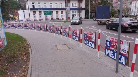 Plakaty Łukasza Mejzy w Zielonej Górze