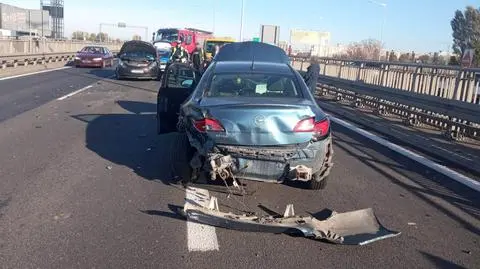 Zderzenie na trasie S8. W czterech autach było łącznie 10 osób, w tym dzieci