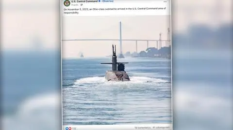 Amerykański okręt w "rejonie odpowiedzialności". Jest wyposażony w pociski z głowicami nuklearnymi