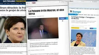 "Polska irytuje Macrona i vice versa". Francuskie media o kryzysie francusko-polskim