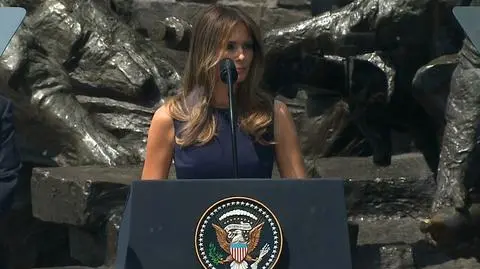 Melania Trump przemówiła na placu Krasińskich