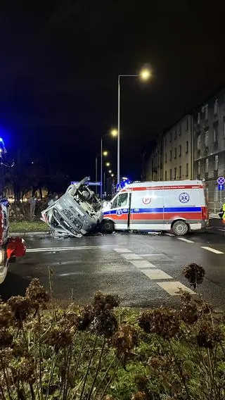 Zderzenie karetek w Krakowie