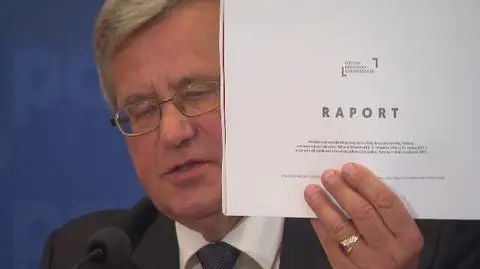 Komorowski prezentuje raport o rządach PiS