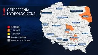 Ostrzeżenia hydrologiczne IMGW