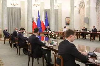 Spotkanie w Pałacu Prezydenckim (zdjęcie z wtorku)