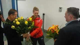 Natalia dostała bukiety kwiatów 