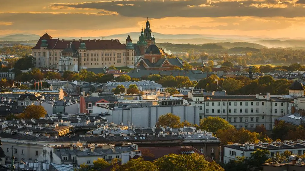 Kraków, widok na Wawel