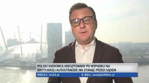 Polski kierowca po wypadku na M1 stanie przed sądem