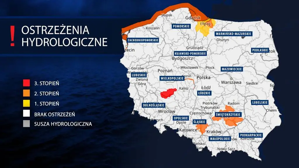 Ostrzeżenia hydrologiczne IMGW