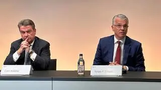 Prezes UBS Colm Kelleher i Sergio P. Ermotti