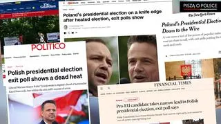 "Wieczorna sensacja", "Polska wstrzymuje oddech". Światowe media o wyborach