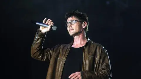 Morten Haket, wokalista grupy a-ha, podczas koncertu w Rio de Janeiro w 2015 roku