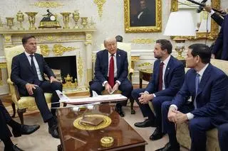 Donald Trump i Mark Rutte 