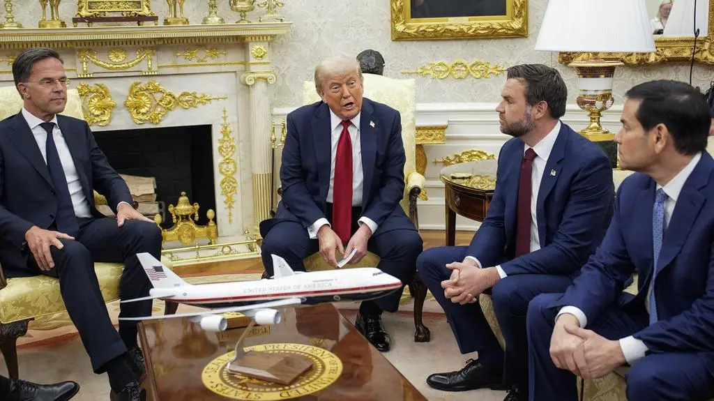 Donald Trump i Mark Rutte 