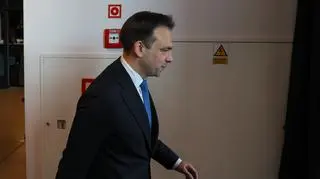 Minister finansów i gospodarki Andrzej Domański na konwencji krajowej Platformy Obywatelskiej