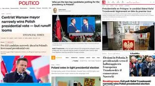 "Europa się przygląda". Światowe media o wynikach wyborów w Polsce