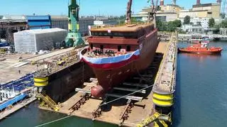 ORP Jerzy Różycki zwodowany. Kiedy wejdzie do służby?