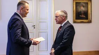 Karol Nawrocki przyjmuje listy uwierzytelniające od nowego ambasadora USA Thomasa Rose'a