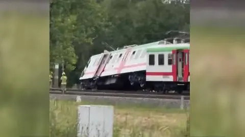 Wypadek pociągu w Buchwałowie na Podlasiu