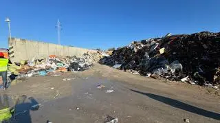 Pożar składowiska odpadów w Lublinie