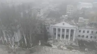 Zniszczenia Pokrowska z początku grudnia - według propagandowego przekazu rosyjskiego 