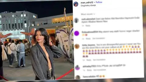 Wpis na TikToku etiopskiej influencerki Evan 