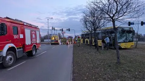 Wypadek autobusów w Katowicach