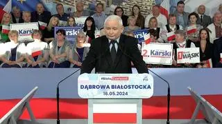 Jarosław Kaczyński w Dąbrowie Białostockiej