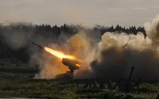 Wyrzutnia rakiet zamontowana na czołgu T-72